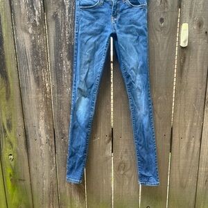 Flying Monkey Blue Skinny Jeans with Distressed Look juniors